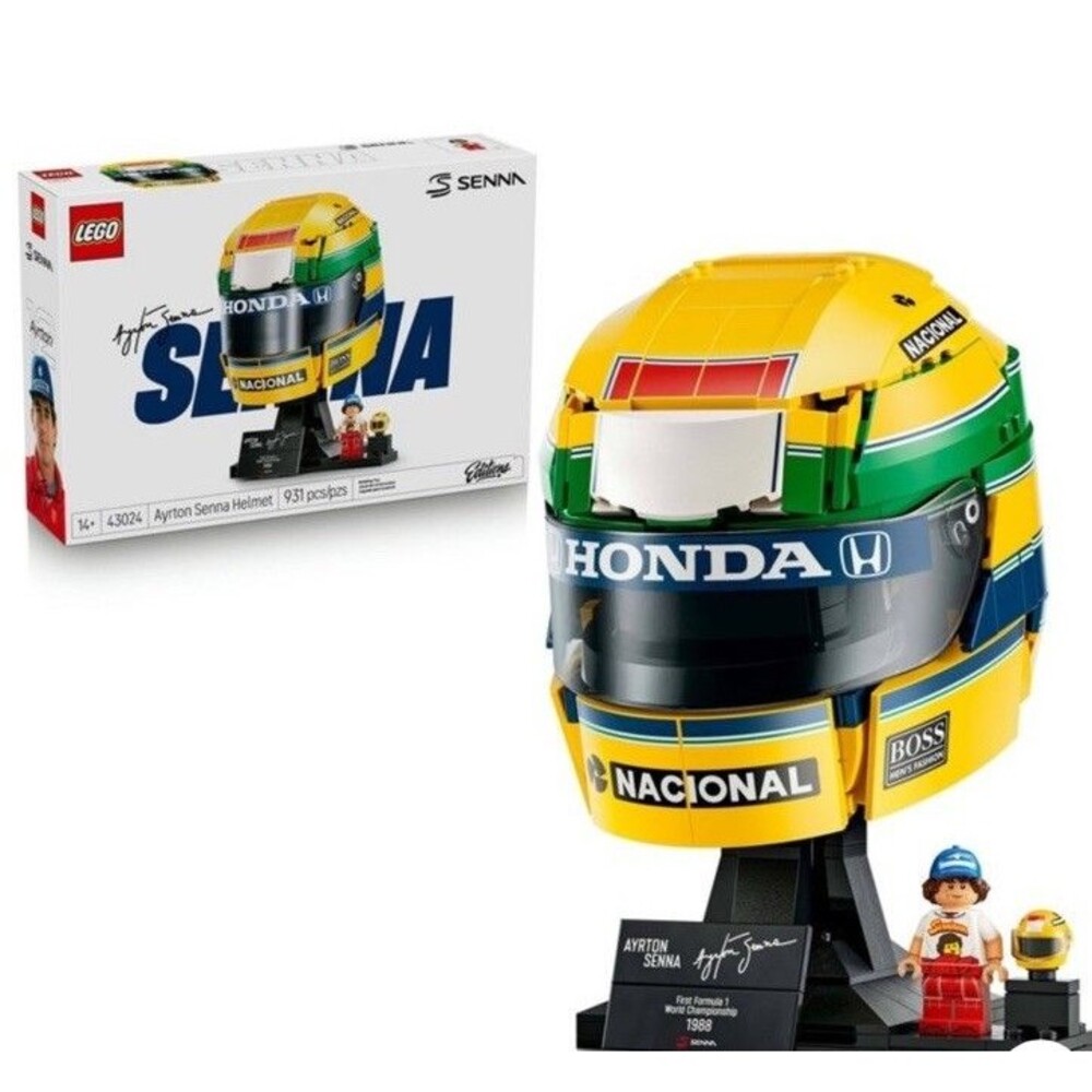 LEGO 43024 Ayrton Senna F1 Helmet Senninha Minifigure